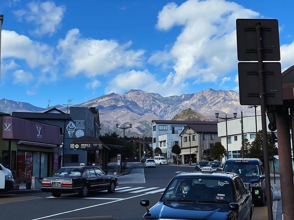 日光の山々が見てている 壮観
