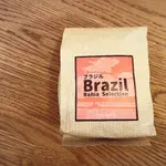 コーヒー豆の袋 ブラジル bahia selectionと書かれている
